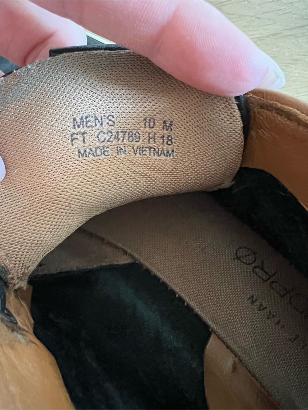 Cole Haan Black Leather Chukka Boots with Tan Interior - Picture 4 of 4